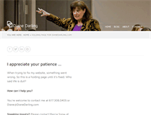 Tablet Screenshot of dianedarling.com